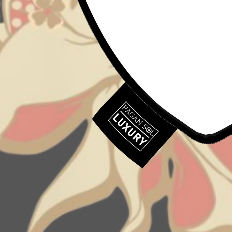 French Floral Sleeveless Midi Dress