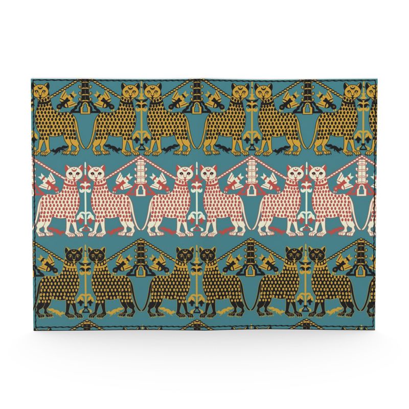 Courtly Beasts Passport Cover Medieval Animal Pattern