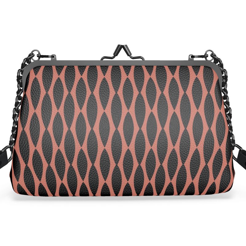 Louis XVI Lattice Leather Flat Frame Bag