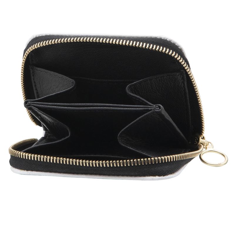 Southern Italian Rosette Small Leather Zip Purse