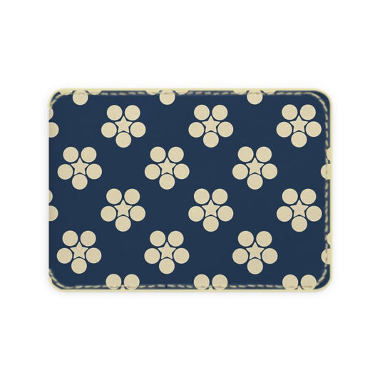 Mahommedan Chinese Daisies Leather Card Case