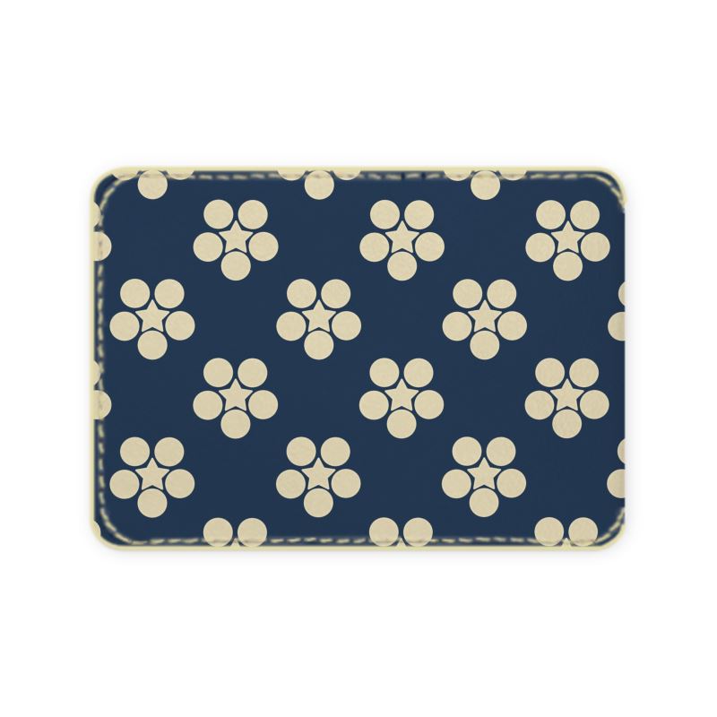 Mahommedan Chinese Daisies Leather Card Case