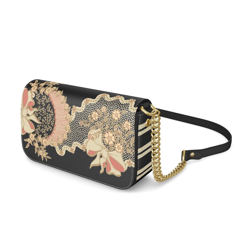 French Floral Flap Over Box Bag