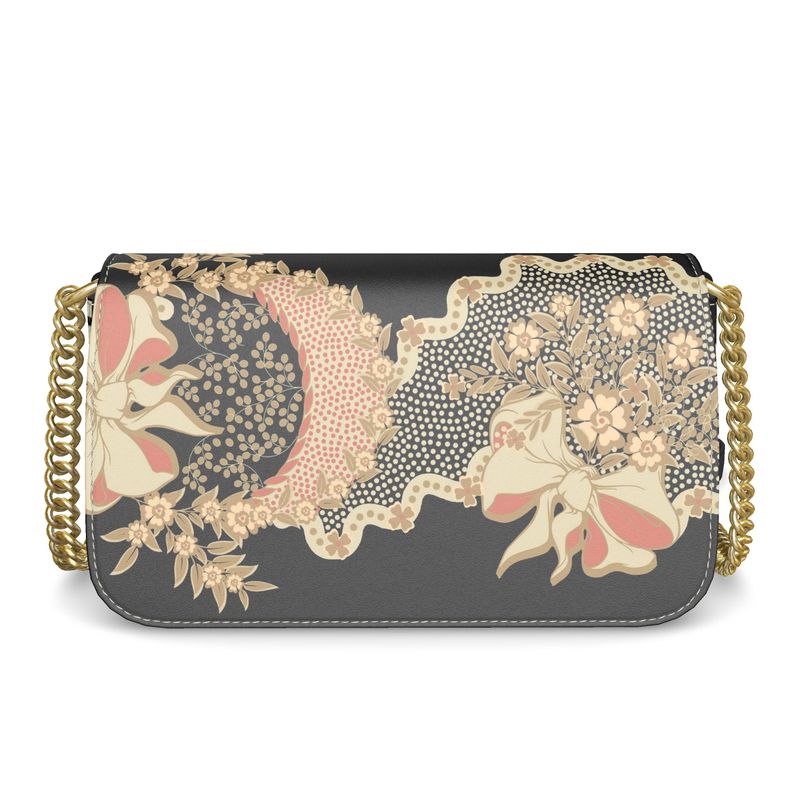 French Floral Flap Over Box Bag