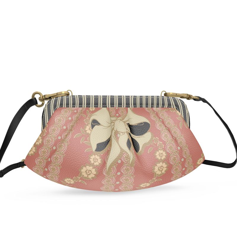 French Floral Louis XVI Pleated Soft Frame Bag