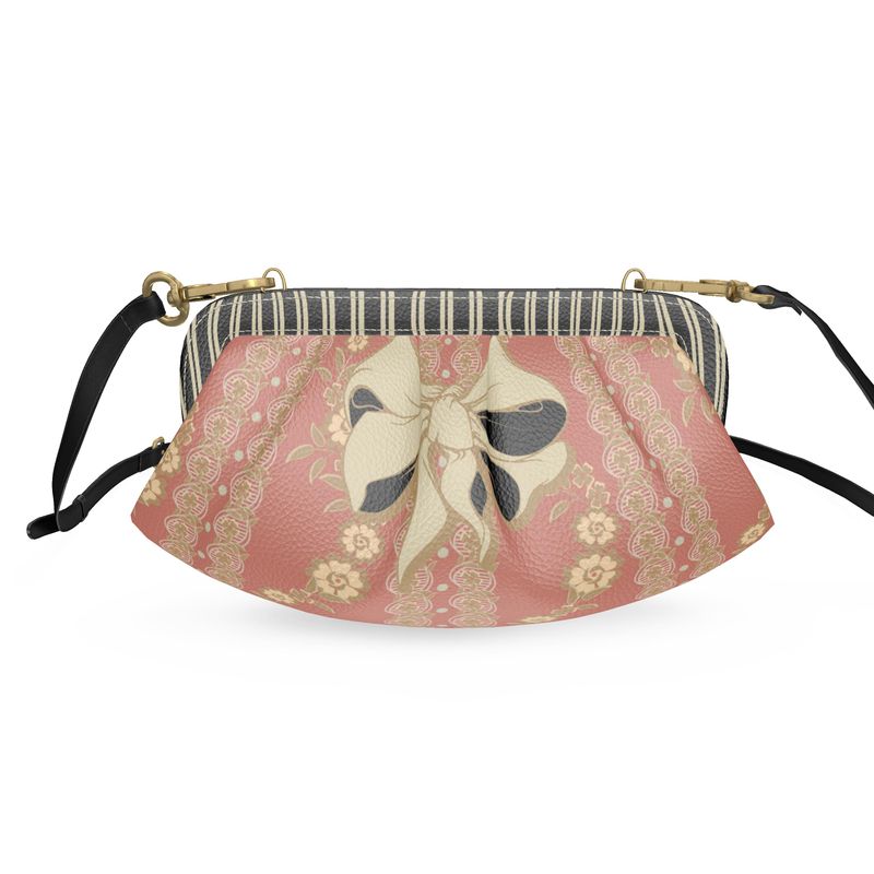 French Floral Louis XVI Pleated Soft Frame Bag