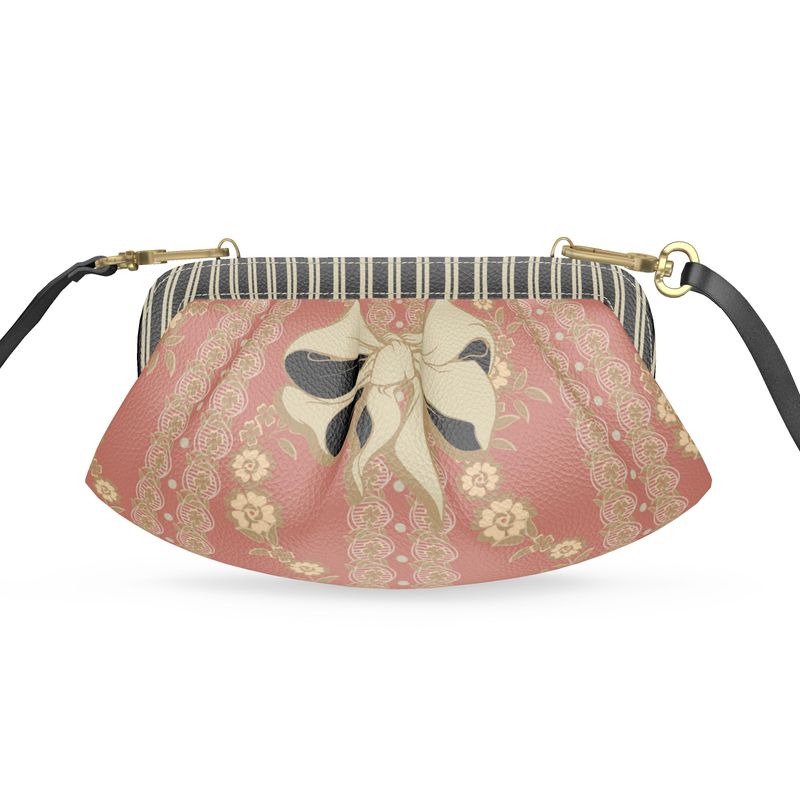 French Floral Louis XVI Pleated Soft Frame Bag