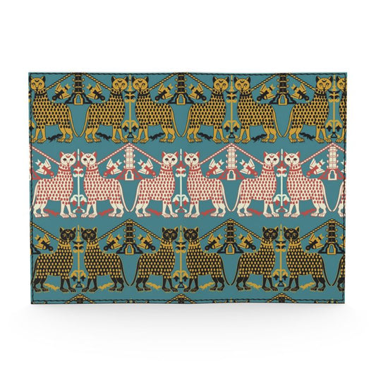 Courtly Beasts Passport Cover Medieval Animal Pattern