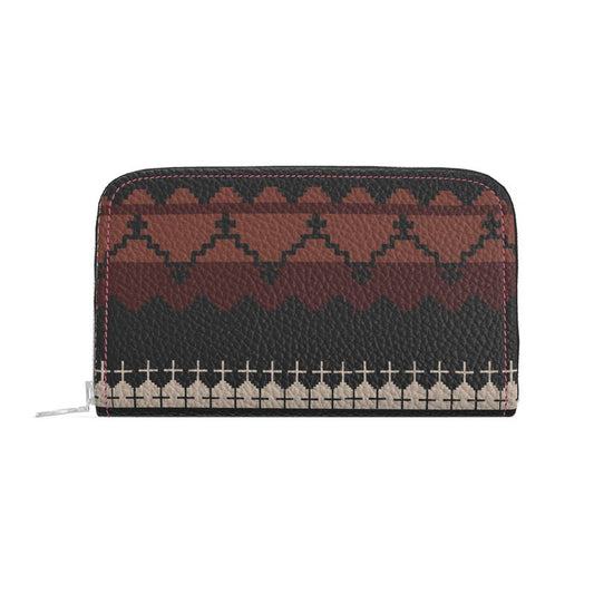 Timeless Trails Desert Rhythm Leather Zip Wallet