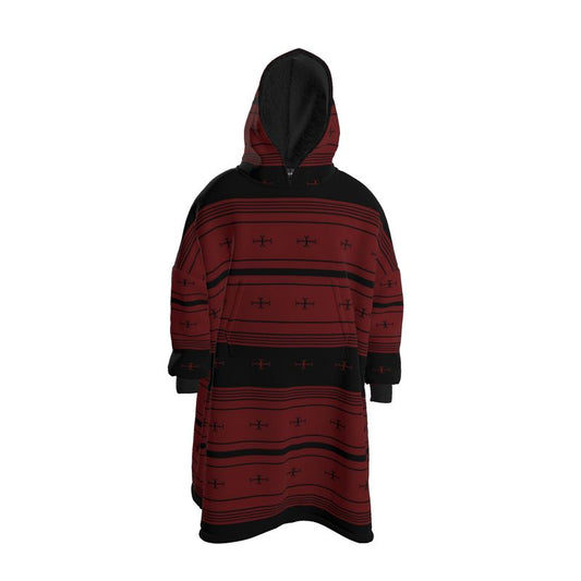 Timeless Trails Crimson Path Hoodie Blanket