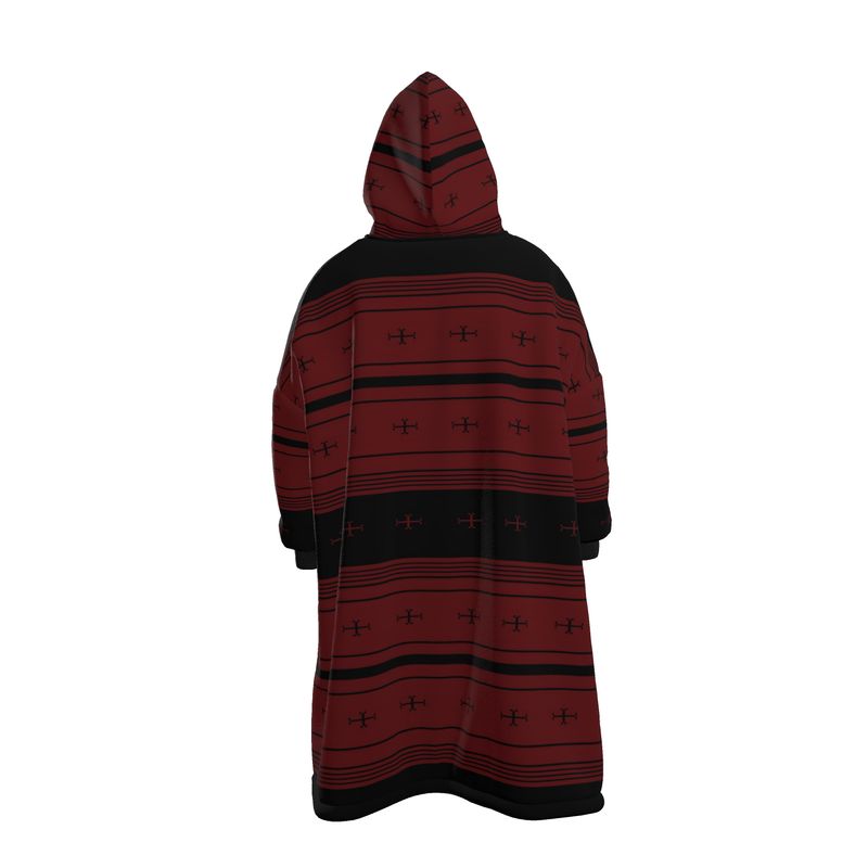 Timeless Trails Crimson Path Hoodie Blanket