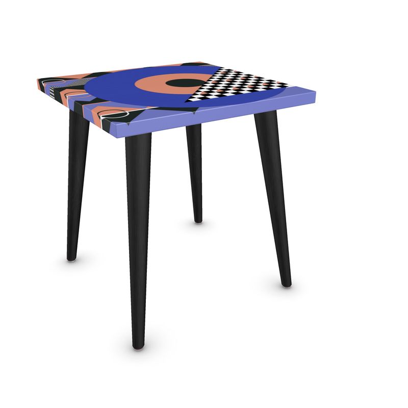 Mod Check Square Side Table