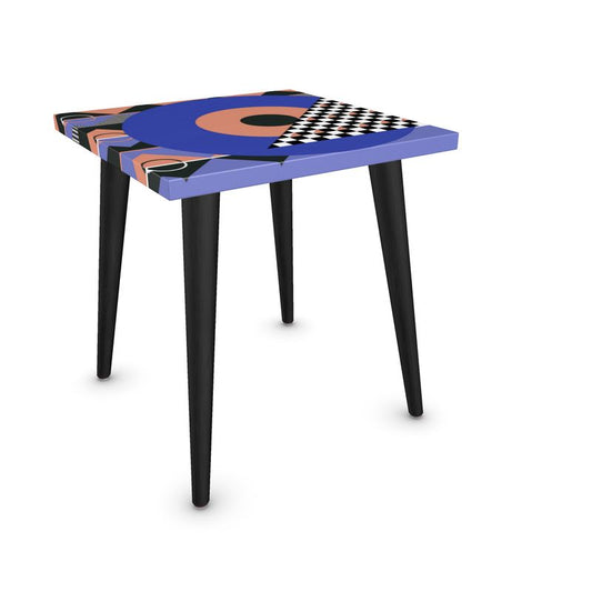 Mod Check Square Side Table
