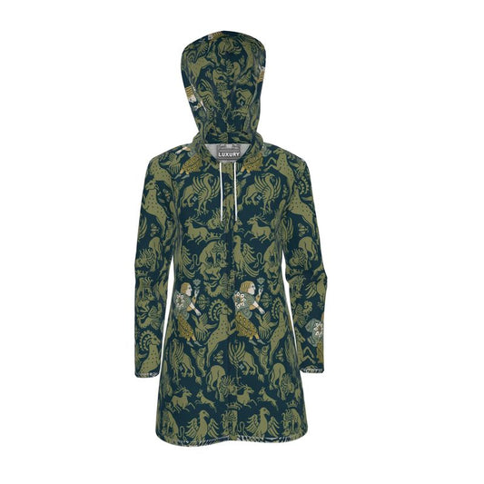 Verdant Bestiary Womens Hooded Rain Jacket
