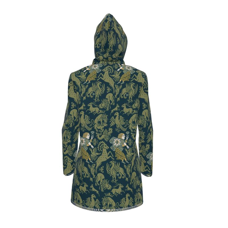 Verdant Bestiary Womens Hooded Rain Jacket