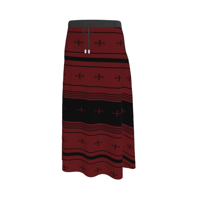Timeless Trails Crimson Path Maxi Skirt