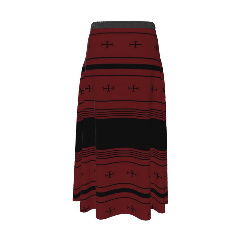 Timeless Trails Crimson Path Maxi Skirt