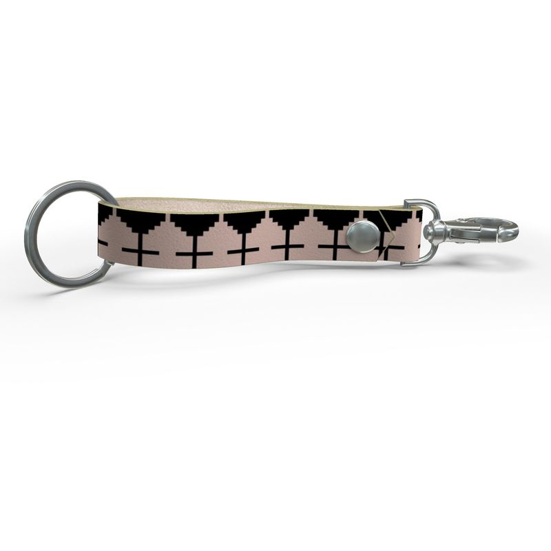 Timeless Trails Leather Keychain Wrist Strap