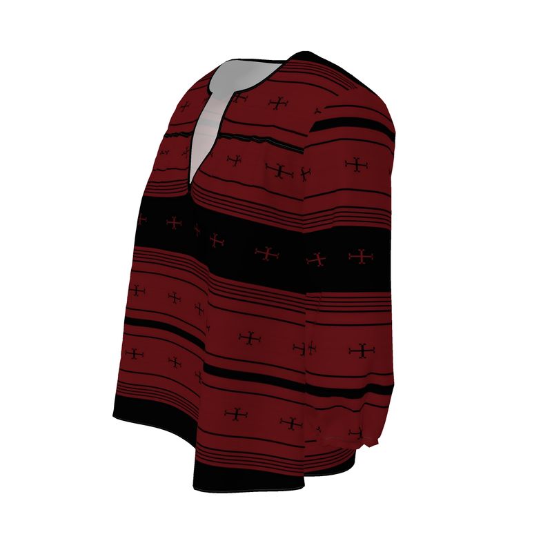 Timeless Trails Crimson Path Womens Blouse