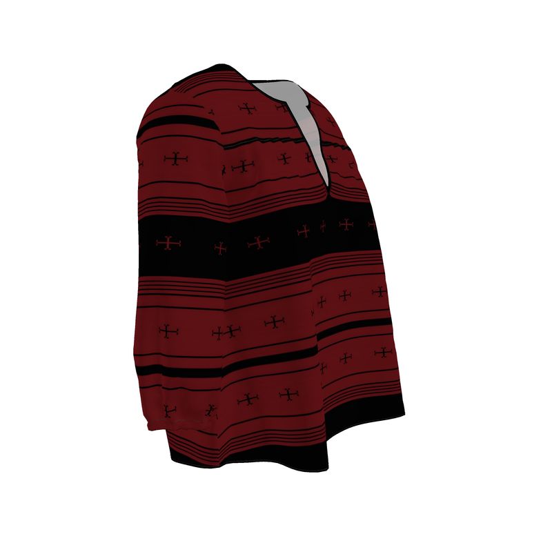 Timeless Trails Crimson Path Womens Blouse