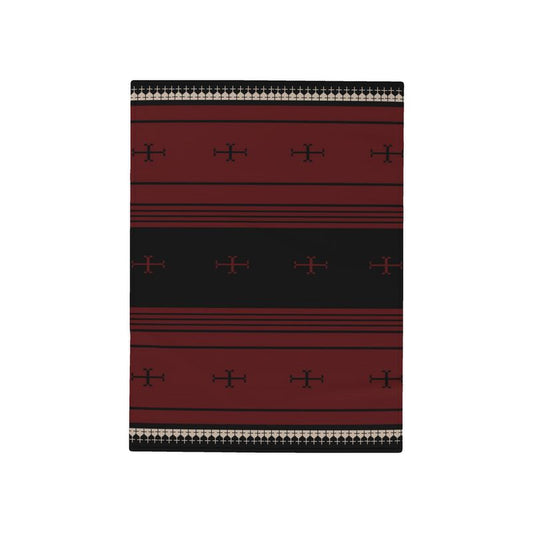 Timeless Trails Crimson Path Non Fray Blanket