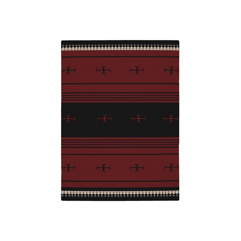 Timeless Trails Crimson Path Non Fray Blanket