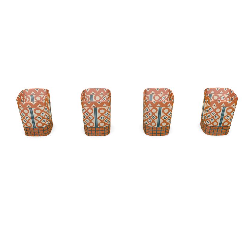 Harvest Renaissance Square Shot Glasses (Set of 4)
