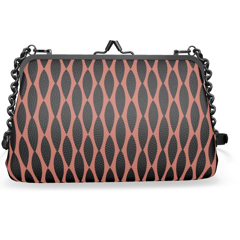 Louis XVI Lattice Leather Flat Frame Bag