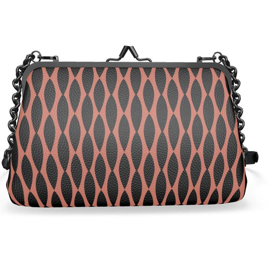 Louis XVI Lattice Leather Flat Frame Bag