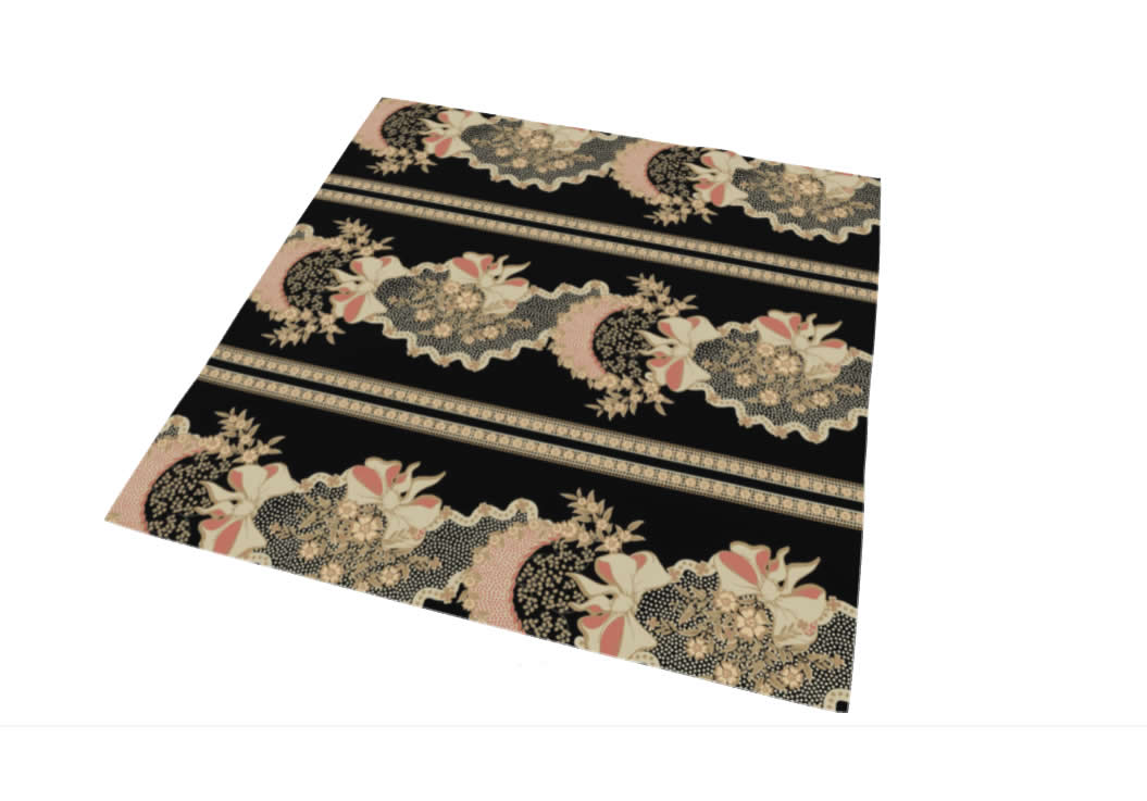 French Boho Black Floral Louis XVI Coquette Aesthetic Scarf Wrap or Shawl