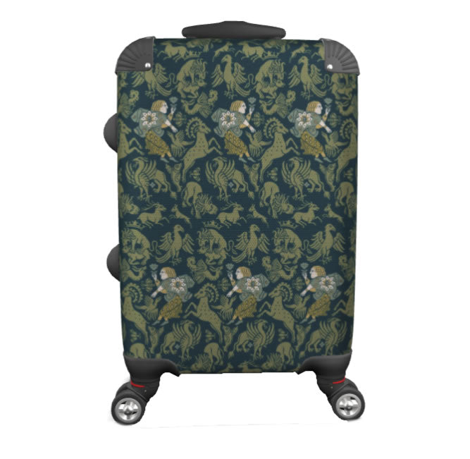Verdant Bestiary Carry On Suitcase