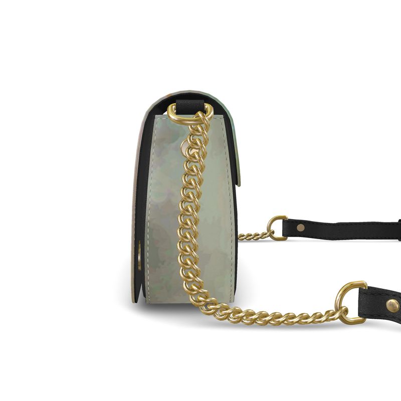 Hot, Sunny & Clear Fantasy Foldover Crossbody Leather Handbag