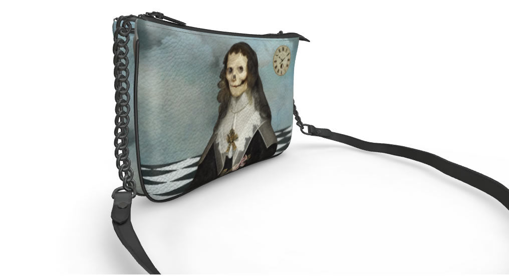 Lord Skull Fantasy Pochette Bag Handcrafted Leather Purse