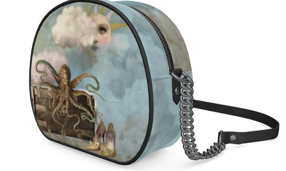 Woman Goes Swimming Fantasy Circle Bag