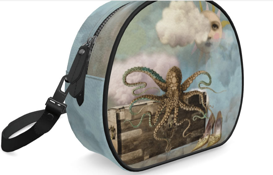 Woman Goes Swimming Fantasy Circle Bag